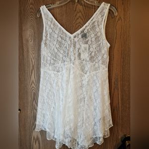 Lace see through tank from Torrid. Size 0